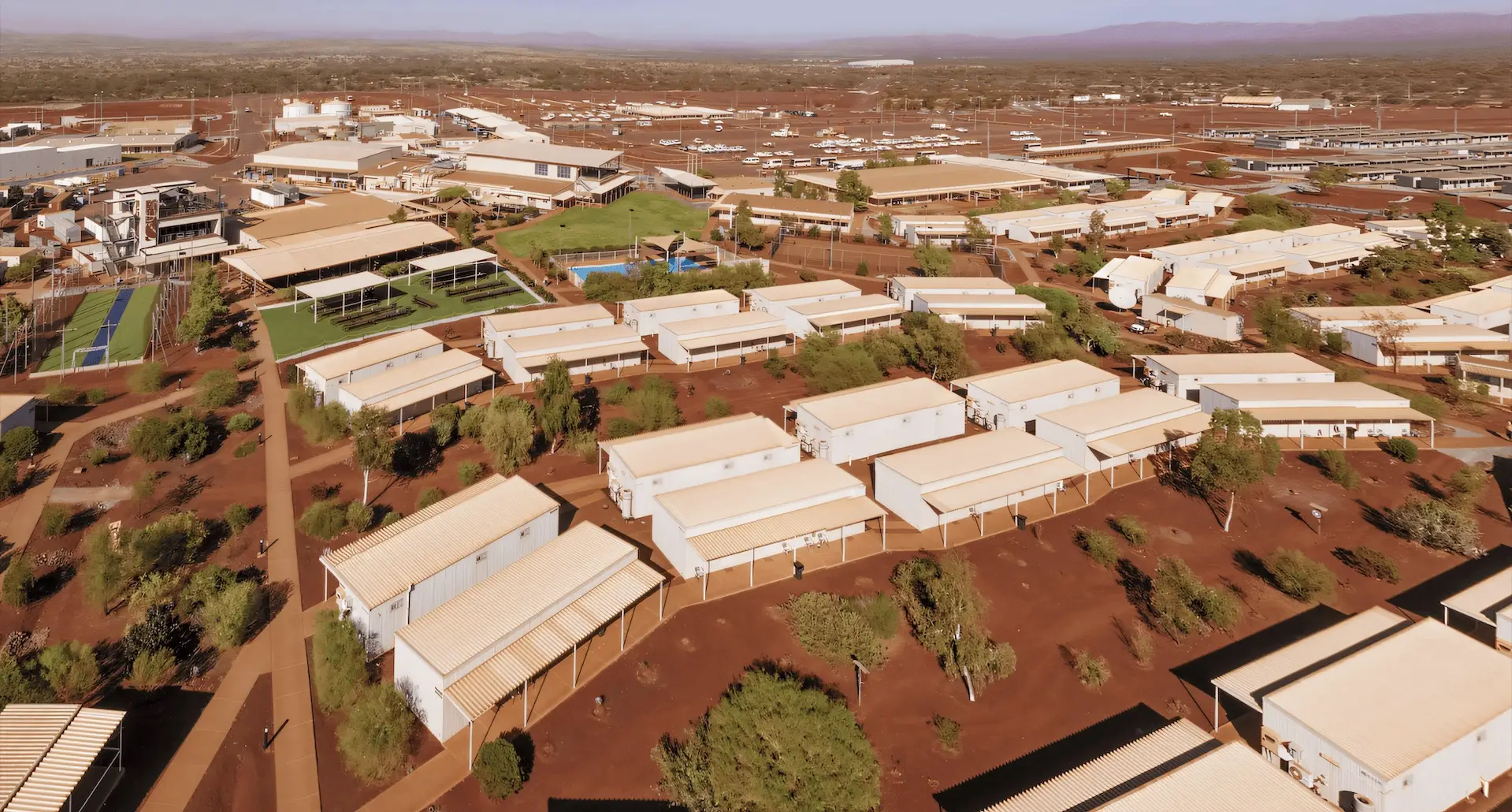 Remote mining village accommodation, Western Australia